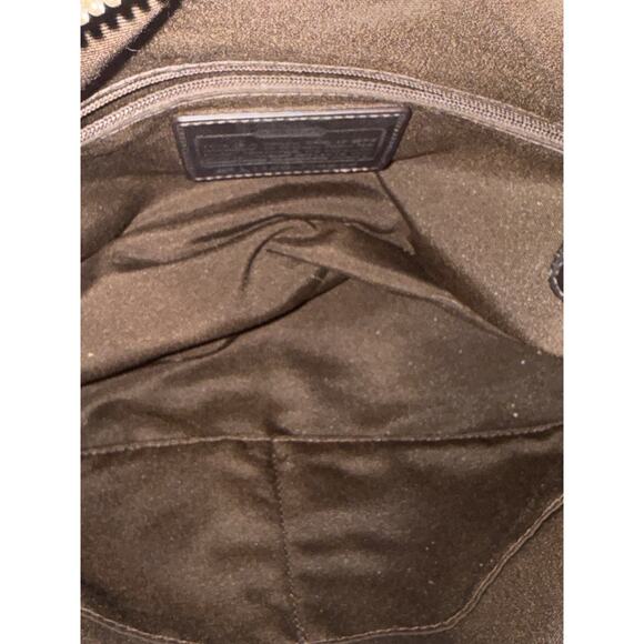 COACH-F18918-PEYTON-SATCHEL KHAKI/MAHOGANY - Picture 8 of 9